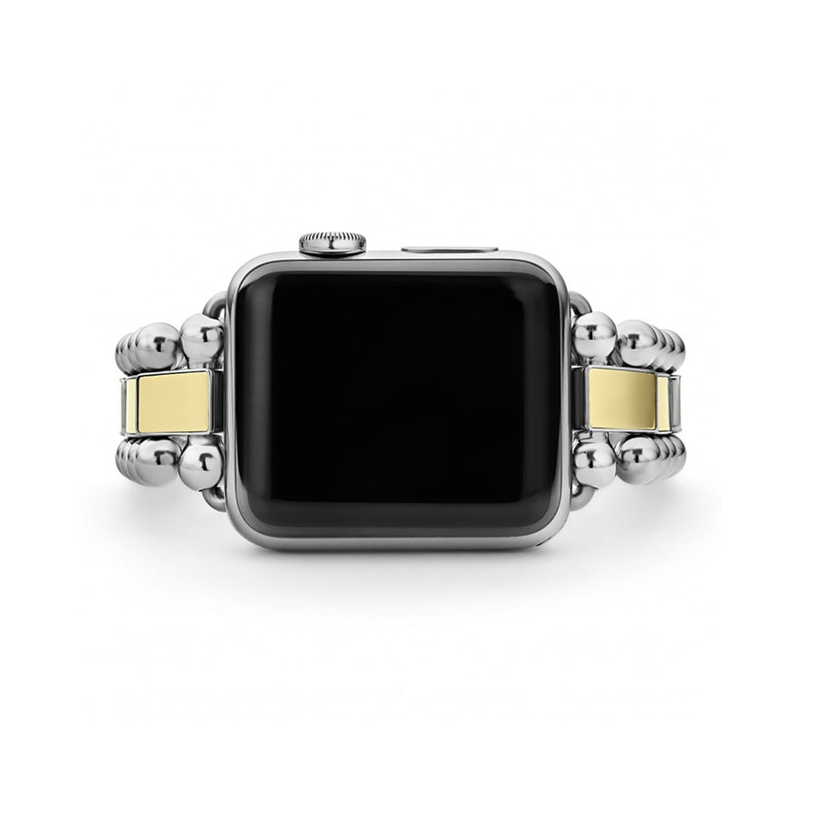 Lagos Smart Caviar Stainless Steel 18k Gold Watch Bracelet 38-45mm - 12-90008-7