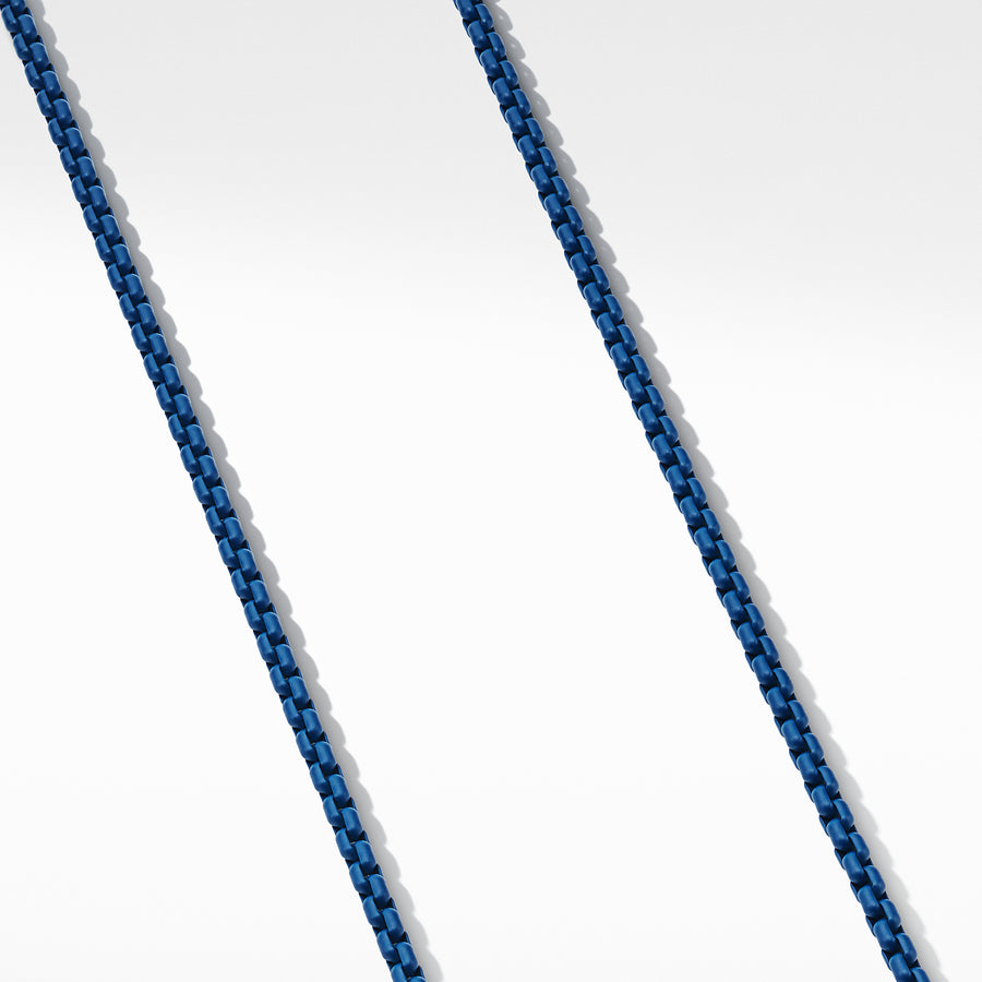David Yurman Box Chain Necklace in Blue - CH0443MSEBBLU22