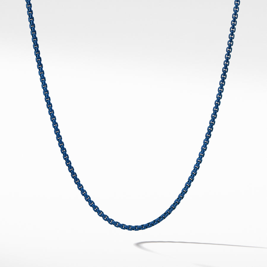 Box Chain Necklace in Blue