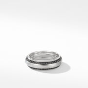 Beveled Band Ring in 18K White Gold with