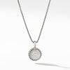 Sterling silver ��� Pav? diamonds, .12 total carat weight,  ��� Adjustable length, 16-18 ��� Lobster clasp-