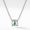 Chatelaine? Pendant Necklace with Prasiolite and Diamonds