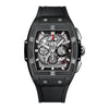 SPIRIT OF BIG BANG42 MM, AUTOMATIC CHRONOGRAPH Case : Black ceramic Bezel : Black ceramic Dial : Sapphire Strap : Black Rubber