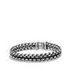Sterling silver ��� Black nylon cord,  ��� Bracelet, 12mm wide ��� Lobster clasp