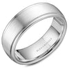 A white gold wedding band with line detailing. This ring is available in 14K, 18K (White, Yellow & Rose gold), Platinum 950 & Palladium, please call for pricing.