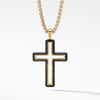 18-karat yellow gold ��� Forged carbon,  ��� Pendant, 37mm ��� Please note: pendant only, chain sold separately