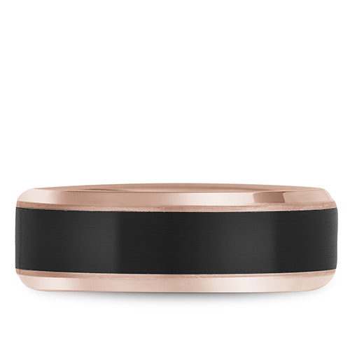 Bleu Royale 14k Rose Gold Men's Wedding Band - RYL-064R75-M10