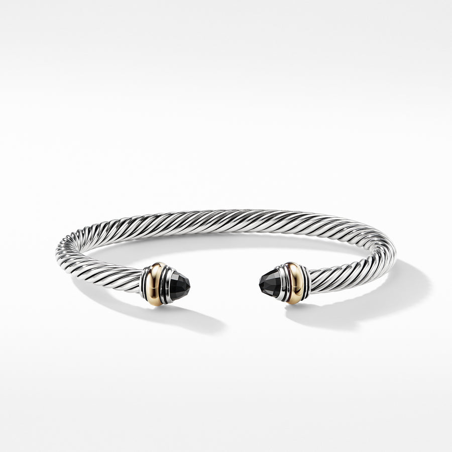 David Yurman Cable Classic Bracelet with Black Onyx and Gold - B12381S4ABO