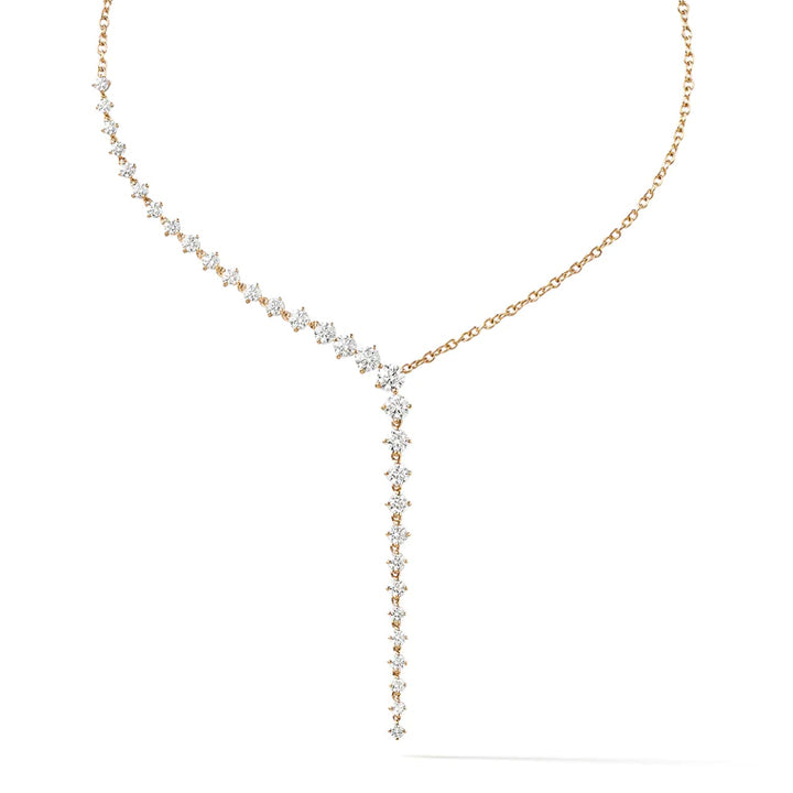 Melissa Kaye 18K Gold Aria Cascade Diamond Necklace