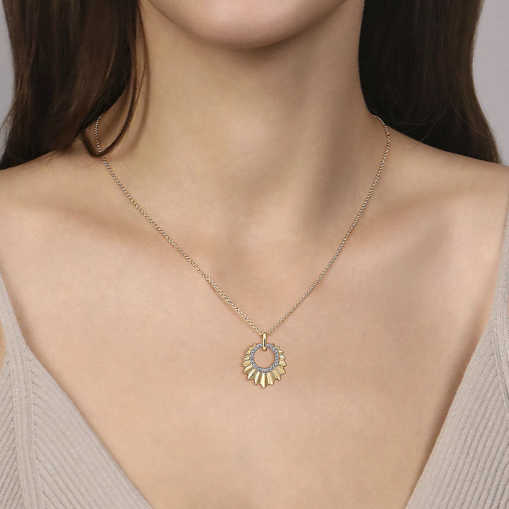 Gabriel & Co. 14K Yellow Gold 17.5