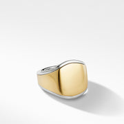 Streamline? Signet Ring with 18K Yellow Gold