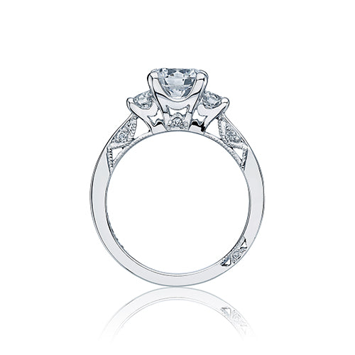 Tacori Platinum Simply Tacori 3 Stone Engagement Ring - 2635RD65