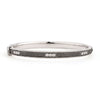 From the JudeFrances Silver Collection, the JudeFrances Silver Simple Lisse Bangle features round faceted white topaz pave set in sterling silver with black rhodium with the signature brushed JFJ finish and beaded edge.