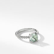 Chatelaine? Ring with Prasiolite and Diamonds