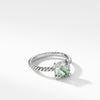 Chatelaine? Ring with Prasiolite and Diamonds