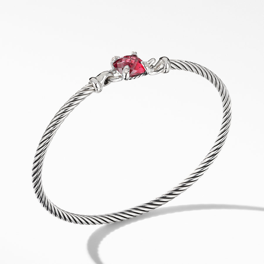 Chatelaine? Bracelet with Rhodolite Garnet and Diamonds