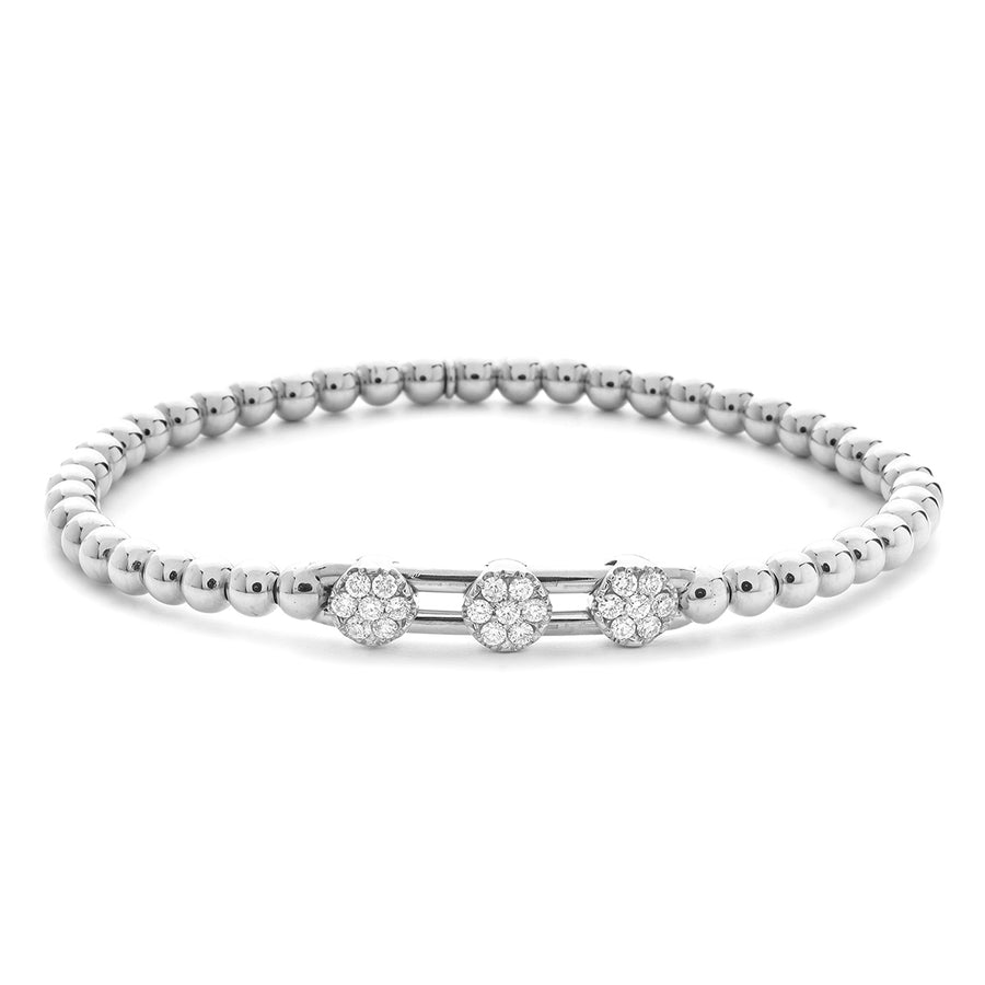Bracelet from the Tresore Collection in 18 karat white gold set with high quality white diamonds.