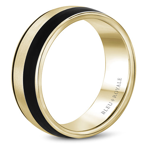 Bleu Royale 14k Yellow Gold Men's Wedding Band - RYL-014YB85-M10