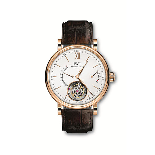 An elegant timepiece will always deliver sophistication and style - and this timepiece from IWC brings you just that. This Gents watch can truly be an awe-striking piece once you lay eyes upon it. With a Polished bezel, this beauty represents delicate craftsmanship. The 18k Rose Gold case that encloses this pieces mechanism is also evidence of the quality that comes from this stylish item. The contrasting Silver dial color adds a pronounced sense of luxury. Also important to note is the Scratch 