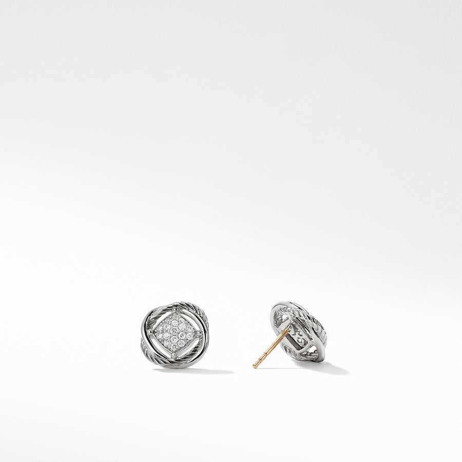 David Yurman Infinity Earrings with Diamonds - E09271DSSADI