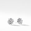 Crossover Earrings with Diamonds, 11mm