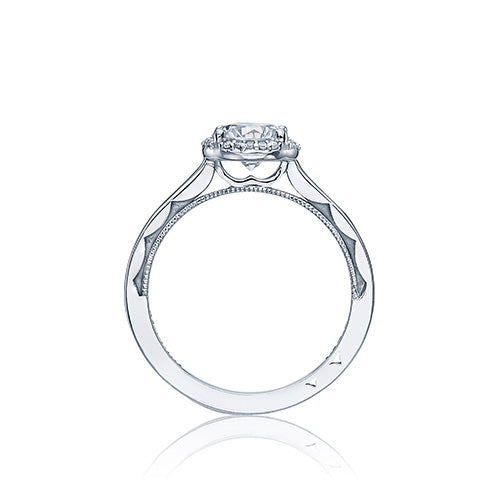 Tacori Platinum Sculpted Crescent Solitaire Engagement Ring - 49rd65