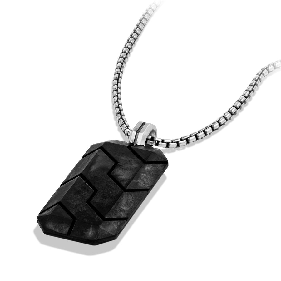 David Yurman Forged Carbon Tag - D15592MSSBFG