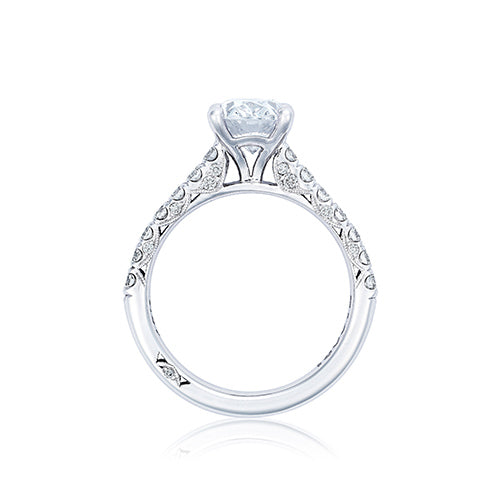 Tacori Petite Crescent Platinum Straight Engagement Ring HT254625OV9X7