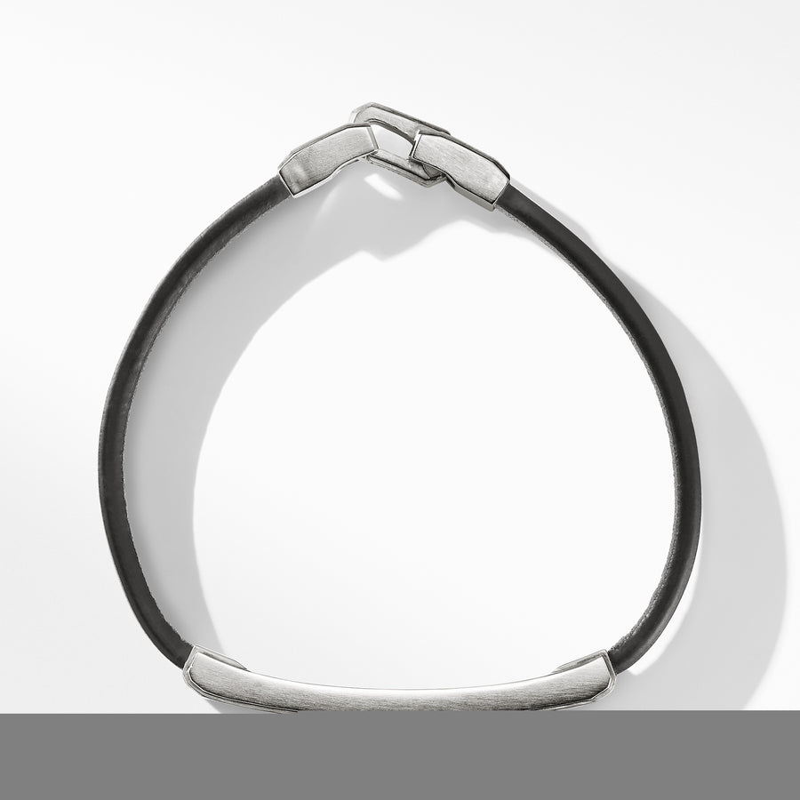 David Yurman Deco Bar Station Bracelet in Black Leather with Black Onyx - B25193MSSBBO-883932958362