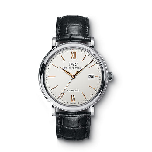 An elegant watch will always deliver sophistication and style - and this timepiece from IWC brings you just that. This Gents watch can definitely be an awe-striking piece once you lay eyes upon it. With a Polished bezel, this beauty represents thorough craftsmanship. The Stainless Steel case that encloses this pieces mechanism is also evidence of the quality that comes from this stylish item. The contrasting Silver dial color adds a bold sense of luxury. Also important to note is the Scratch res