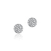 Yellow gold diamond micro Infinity stud earrings (0.20 tcw).