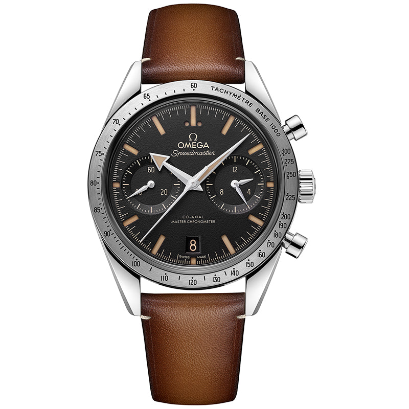 Omega Speedmaster '57 Co-Axial Master Chronometer Chronograph 40.5mm Black on Leather- 332.12.41.51.01.001