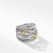 Sterling silver and 18-karat yellow gold   13mm wide