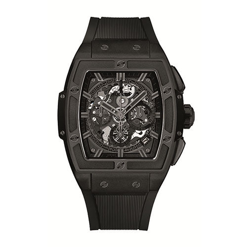 An exquisite timepiece will always deliver sophistication and style - and this timepiece from Hublot brings you just that. This Gents watch can surely be an awe-striking piece once you lay eyes upon it. With a Polished bezel, this beauty represents delicate craftsmanship. The Ceramic case that encloses this pieces mechanism is also evidence of the quality that comes from this stylish item. The contrasting Black dial color adds a pronounced sense of luxury. Also important to note is the Scratch r