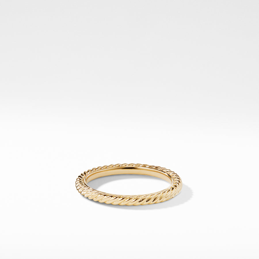 David Yurman Cable Collectibles Stack Ring in 18K Gold - R0946588