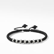 DY Fortune Woven Bracelet in Black with Black Onyx