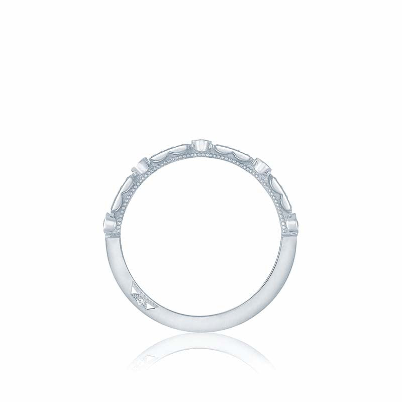 Tacori Platinum Sculpted Crescent Diamond Wedding Band - 202-2