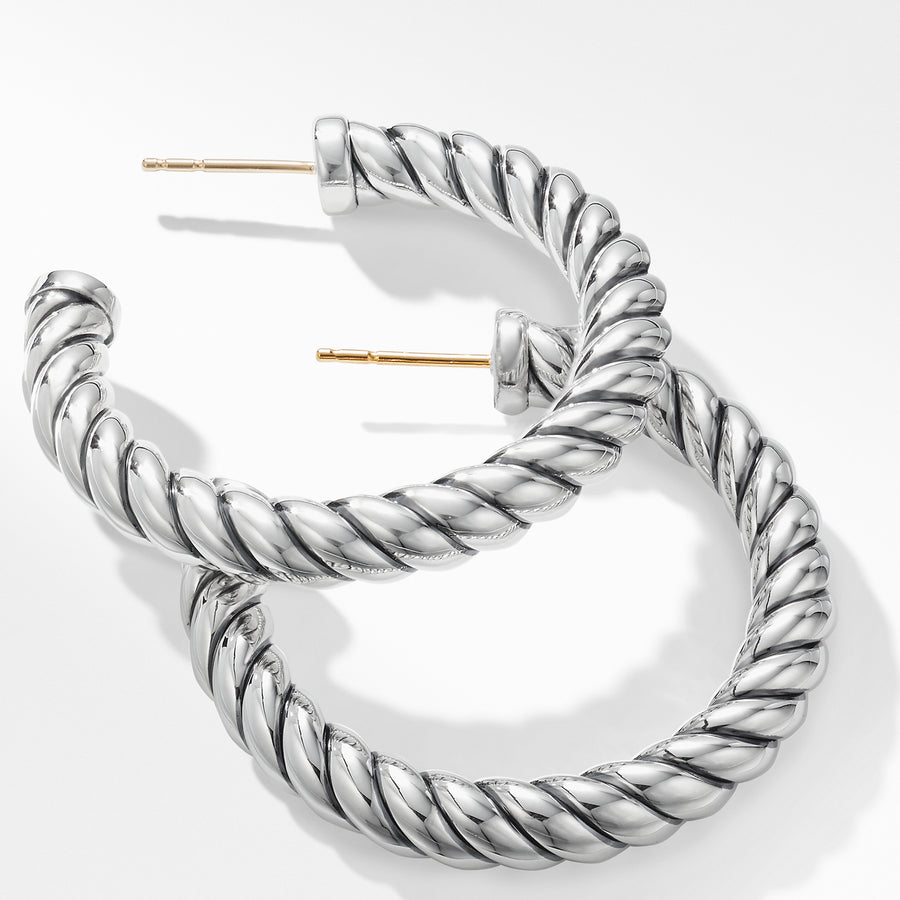 David Yurman Cable Classics Hoop Earrings - E11494SS
