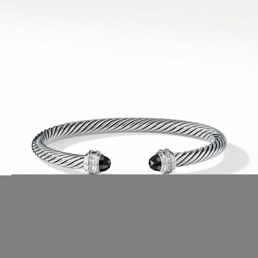 David Yurman Bracelet with Black Onyx and Diamonds - B04182SSABODI