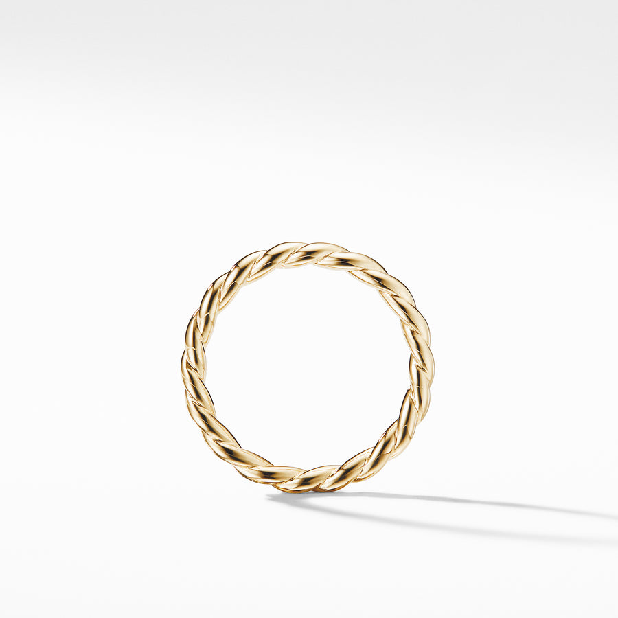 David Yurman Paveflex Ring in 18K Gold, 2.7mm - R1388888