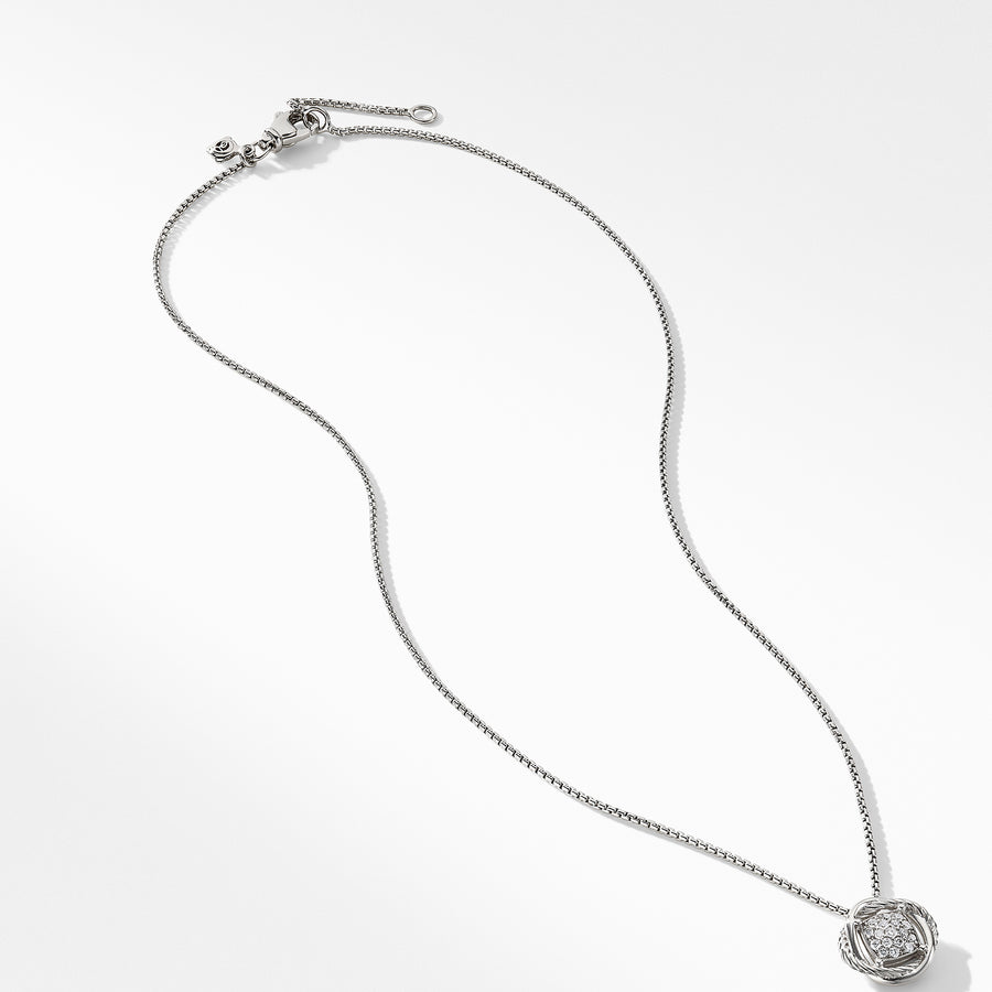 David Yurman Infinity Pendant Necklace with Pave Diamonds - N09271DSSADI