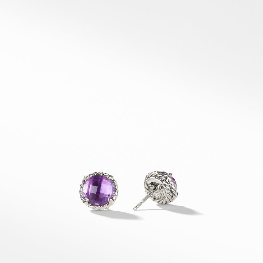 David Yurman Earrings with Amethyst - E11982SSAAM