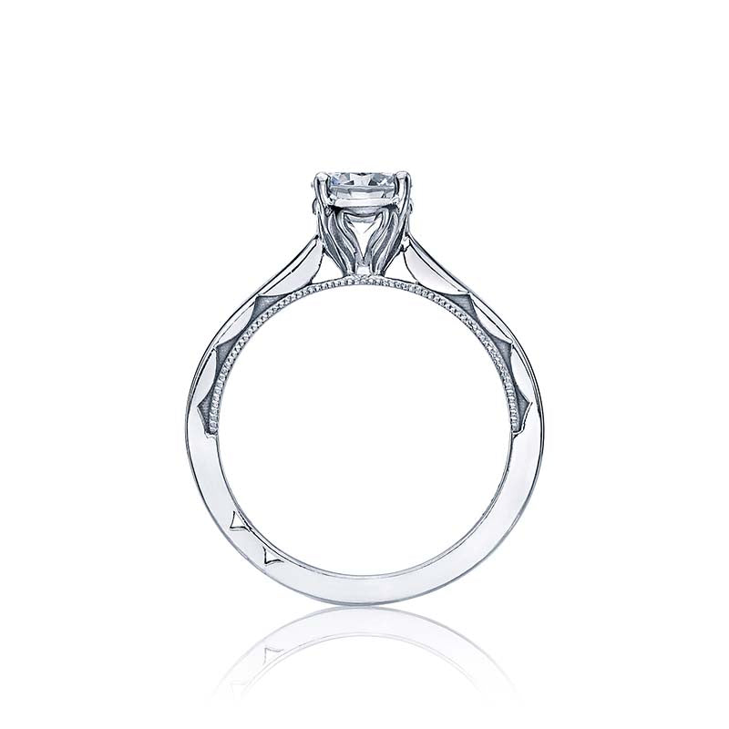 Tacori Platinum Sculpted Crescent Solitaire Engagement Ring - 50RD6