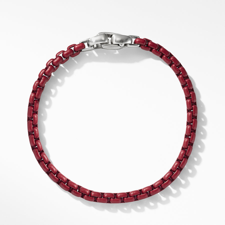 David Yurman Box Chain Bracelet in Burgundy - BC0444MSEBBRG
