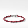 Box Chain Bracelet in Burgundy