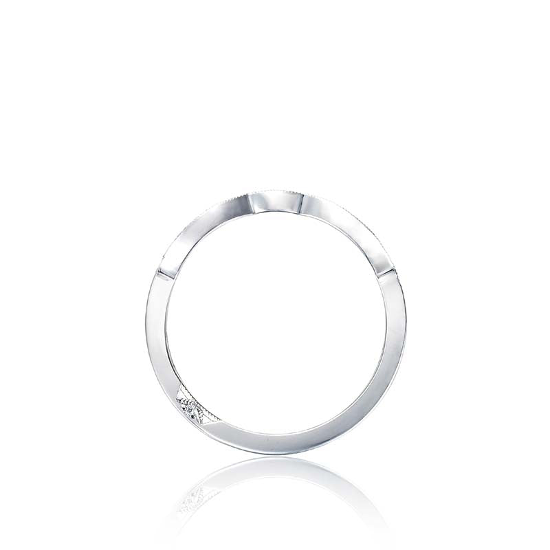 Tacori Platinum Ribbon Curved Wedding Band - 2648MDB