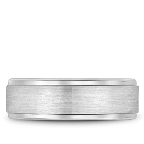 Bleu Royale 14k White Gold Men's Wedding Band - RYL-036W75-M10