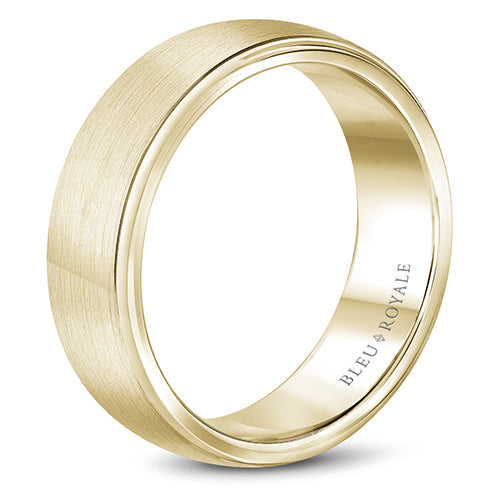 Bleu Royale 14k Yellow Gold Men's Wedding Band - RYL-012Y75-M10