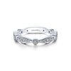 14k White Gold 0.2 Diamond Stackable Ladies Ring