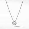 Sterling silverWhite cultured freshwater pearl, Pendant, 8mm diameterBox chain, 1.25mmLobster clasp